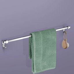 Stainless Steel Towel Hanger for Bathroom/Stand/Towel Rod/Bar/Bathroom Accessories(24 Inch) Chrome Finish Towel Holder-image-75