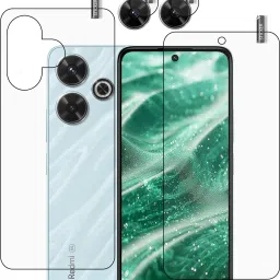 BOMGUARD Front and Back Tempered Glass for Redmi 13 5G With Camera Lens Protector-21