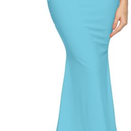 Zornitsa Saree Shapewear Sky Blue Polyester, Cotton Blend Petticoat-image-22