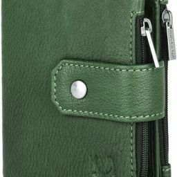 Men Casual, Formal, Travel, Trendy Green Genuine Leather RFIDWallet-image-25