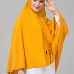 Solid Polyester Women Yellow Scarf-image-93