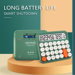 lockhouse Mechanical Keyboard Standard Calculator with Large LCD Display for Office,School FinancialCalculator image 3