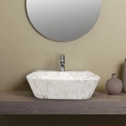 Table Top & Wall Mount Ceramic Wash Basin(DD2-05) with Waste Pipe & Coupling set DD2(16*12*5)(M05) Wall Hung Basin-image-39