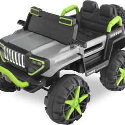 Kids Premium BDQ 1200A GREY & GREEN 4 x 4 Jeep Battery Operated Ride On-image-24
