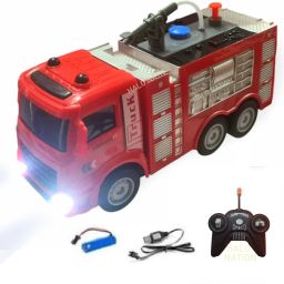 Remote Control Fire Engine Truck Fire Fighter RC Fire Truck wit Real Water Spray-15