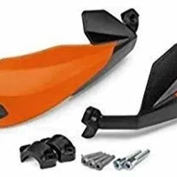 Hand Palm Protector Wind Deflector Lever Protector/Carbon Fibre Unbreakable Handguard for KTM Duke All Models Multi Color (Orange) Handlebar Hand Guard-25