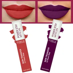 FORFOR Set of 2 Powerstay Non-Transfer Waterproof Liquid Matte Lipstick - 5ml Each image 3