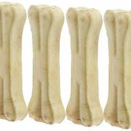 5 Inches Rawhide Pressed Flavor Dog Calcium Treat Bones for Puppy Chicken Dog Chew-1