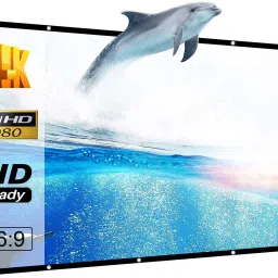 Spline 75 Inch Projector Screen,4K HD 16:9 Portable Video Screen Foldable (W) 66x36 (H) Projector Screen (Width 168 cm x 91 cm Height)-18