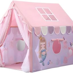 Portable Castle Playhouse | Medium Size Light Weight Kids Play Tent House-image-63