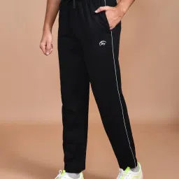 Men Solid Black Track Pants-image-86