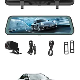 9.66 inch Dash Cam Screen Starlight Night Vision Universal For Car 85 Black LED-image-76