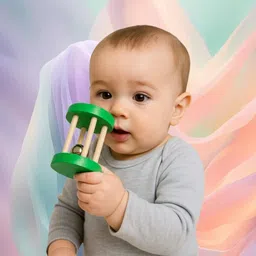 lightweight wooden baby rattle toy Rattle-image-53