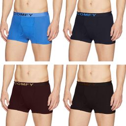 amul comfy Pack of 4 Solid Men Trunk-picture-46