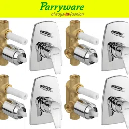 Edge concealed Diverter Body with Concealed Upper Part set of 4 pic 088 Edge Diverter with upper trim | Hot and Cold water Mixer | Complete set Diverter Faucet-83