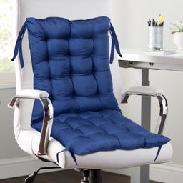 kuber industries Microfibre Solid Chair Pad Pack of 1-picture-26
