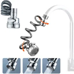 purvaa collection Sink Faucet Extender Sprayer,3 Water Outlet Modes Faucet Nozzle (Push On) Faucet Nozzle image 2