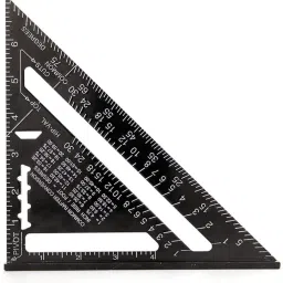 7 Inch Rafter Square Triangle Ruler Angle Ruler Aluminum Alloy Double Scale Carpenter Triangle Square Measurement Tool for Woodworking and Carpentry Non-magnetic Engineer's Precision Level-28