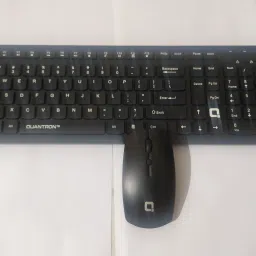 Quantron QKB -20, WIRLESS MOUSE AND KEYBOARD COMBO 2.4 GHZ. Wireless Standard Multi-device Keyboard Compatible with Desktop, Laptop, Mac Easy to Use,Plug and Play,Quick, Comfy Durable body image 5