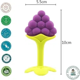 bouncing bliss PURPLE GRAPES FRUIT SHAPE TEETHER Teether Teether image 2