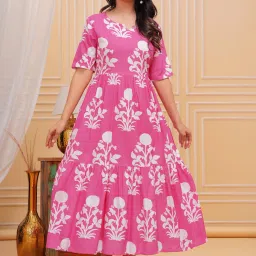 Printed Viscose Rayon Stitched Anarkali Gown-image-97