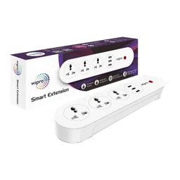 wipro 3 Sockets Smart Extension Board (Qualcomm Quick Charge 3.0, DSE3150, White) image 3