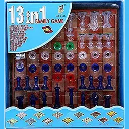 13 in 1 Family Fun Indoor & Outdoor Board Games for Kids 10 cm Chess Board-44