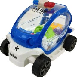 Toy Battery Operated Transparent Gear Police Car Toys for Kids (Multicolor)-33