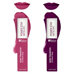 ForSure Set Of 2 Power Stay Matte Non-Transfer Waterproof Liquid Lipstick - 5ml Each image 2