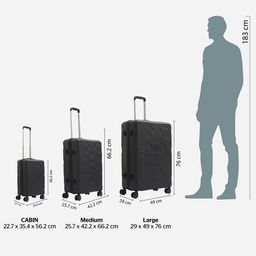 Wildcraft Pyxis Textured Hard  Sided Large Trolley Suitcase image 3