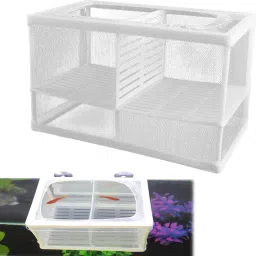 Floating Fish Breeding Box Mesh Quarantine Tank 16x15x15cm Aquarium Tool-image-33