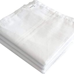 HOMESTIC Cotton Premium Collection HAndkerchiefs Hanky For Men, Set of 3 (White) ["White"] Handkerchief-17