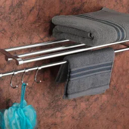 Stainless steel double layer bathroom towel rack/Towel rod / Towel Holder wall shelf Towel Holder-image-59