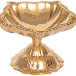 Traditional Panchaarti Five Face Diya Punch Mahal Deepak For Home Temple Brass Table Diya-image-40