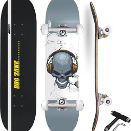 Bug Zone 31x8 inches Double Kick (7 Layers) Concave Shape Complete Assembled 31 inch x 8 inch Skateboard-image-49
