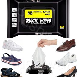 4tens Portable Sneakers Cleaner Shoe Wipes Quickly Remove Dirt & Stains, 80Pcs Pack-1 Leather, Sports, Canvas, Velour Shoe Cleaner-image-33