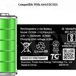 AEV Mobile Battery For Airtel H12348 / DC024 / WD670 Compatible For Reliance Jio Airtel My WiFi AMF-311WW 4G Hotspot/ZTE Wipod Airtel 4G Hotspot-9