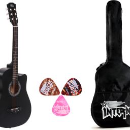 INT-38C-LGP-BK Acoustic Guitar Linden Wood Rosewood Right Hand Orientation-image-71