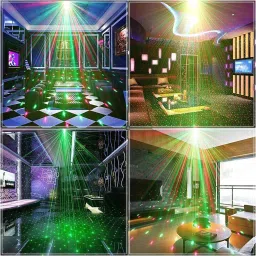 wundervox DJ Lights Effect Rave Stage Lighting Projector Effect Shower Laser Light image 3