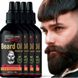 4 x Faster Beard Growth oil with 100% Natural Ingredients BasedHair Oil-image-57