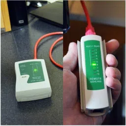 BALRAMA RJ45 and RJ11 LAN network Ethernet internet cable Tester RJ 45 Cat5 RJ 11 / 12 N Lan Adapter image 3