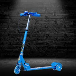 New Wheels Foldable Height Adjustable Kick Scooter with LED Lights, Brake-picture-19