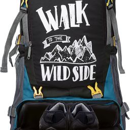 65 L Polyester Travel Outdoor Hacking Bags, Mountain Trekking For Men And Women Rucksack- 65 L-image-4