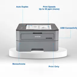 brother HL-L2321D IND Single Function Monochrome Laser Printer (Borderless Printing) with Auto Duplex Feature image 2