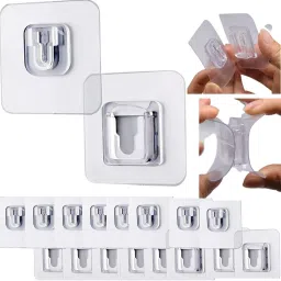 Pack of 10 Pairs Self Adhesive Double-Sided Male Female Wall Hooks MFx10.363 Hook 1-image-15