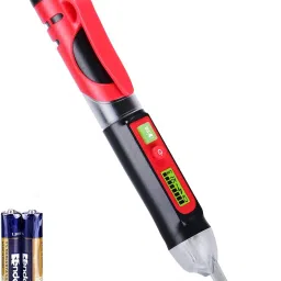 Live/Null Wire Breakpoint Tester with Flashlight, LCD Flashing Audible Buzzer Digital Voltage Tester-25