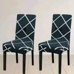 Cotton Geometric 4 Seater Chair Cover-image-8