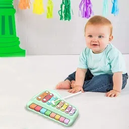 edenglow 2 in 1 Piano Xylophone Toy for Toddlers,8 Multicolored Keyboard Piano image 5