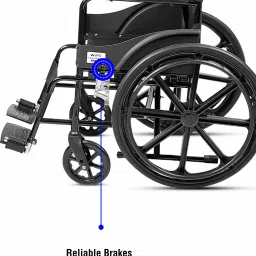 vms careline Select Plus Foldable Manual Wheelchair image 3