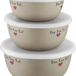 Stainless Steel Serving Bowl Flora Microwave-21